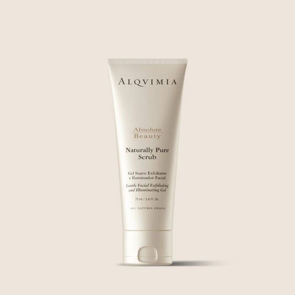 ALQVIMIA- Exfoliante Facial Naturally Pure Scrub – 75ml | Renovación Celular, Luminosidad y Tratamiento Anti-Imperfecciones