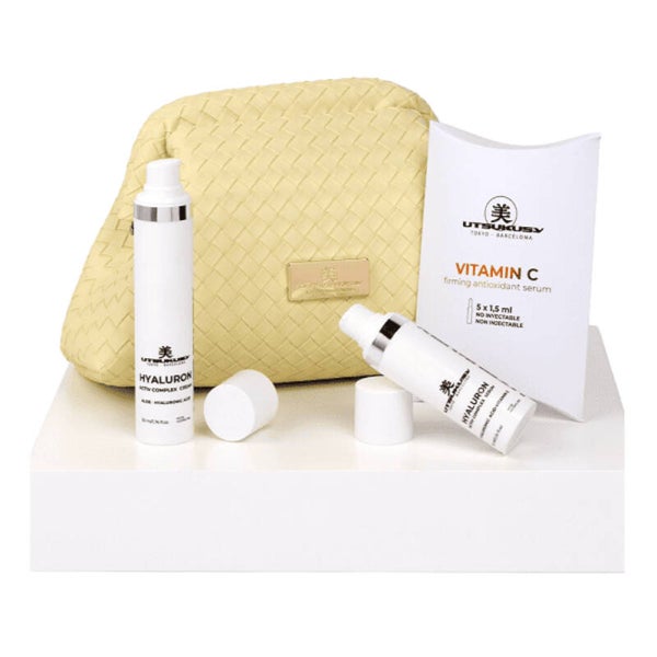 UTSUKUSY Mokzai Hyaluron – Set Facial con Vitamina C y Neceser