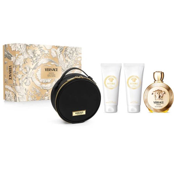 Perfume Mujer Estuche Versace Eros Pour Femme 100ml + Gel + Loción + Neceser