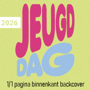 Jeugddag 2026 | Sponsoring in programmaboekje - volledige pagina op binnenkant backcover