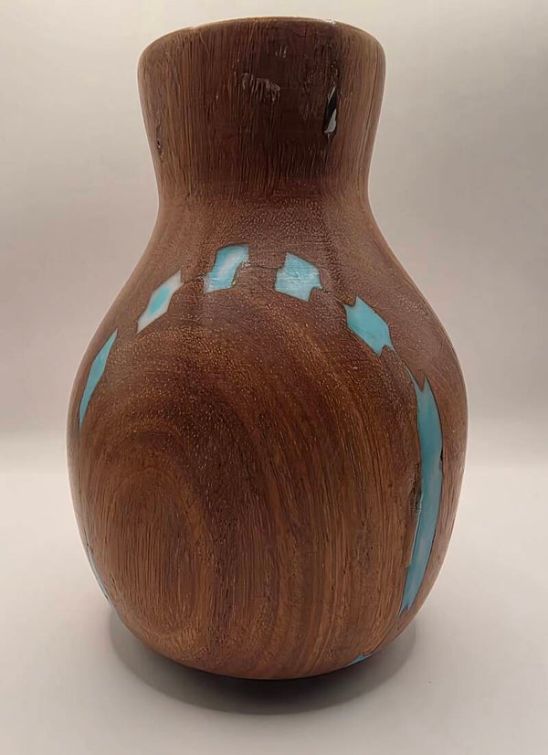 Hardhoute vaas, met smalle hals