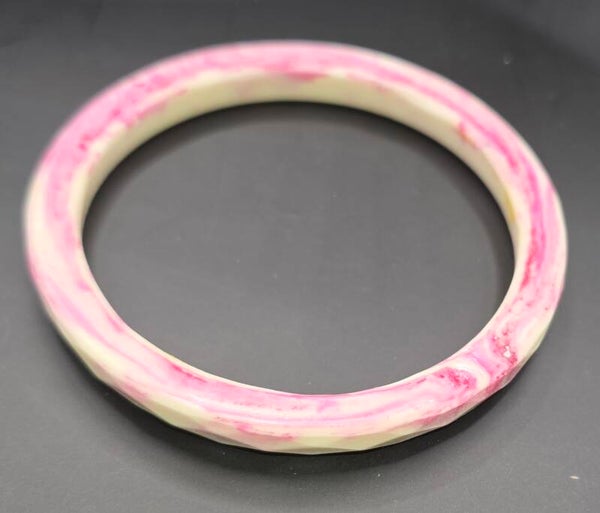 Armband wit met roze