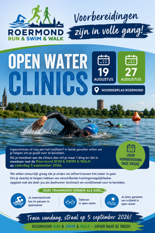 Open water clinic Noorderplas te Roermond