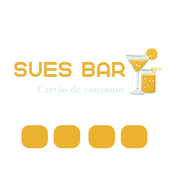 Cartões de consumo para bares