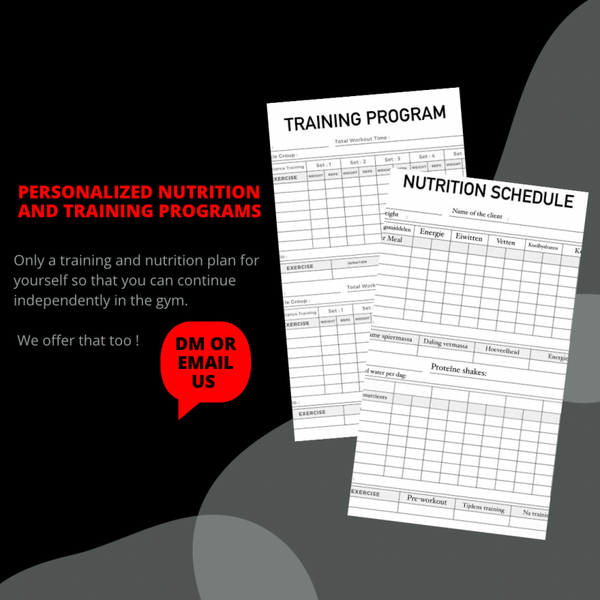 Nutrition plan and/or training schedule without coaching