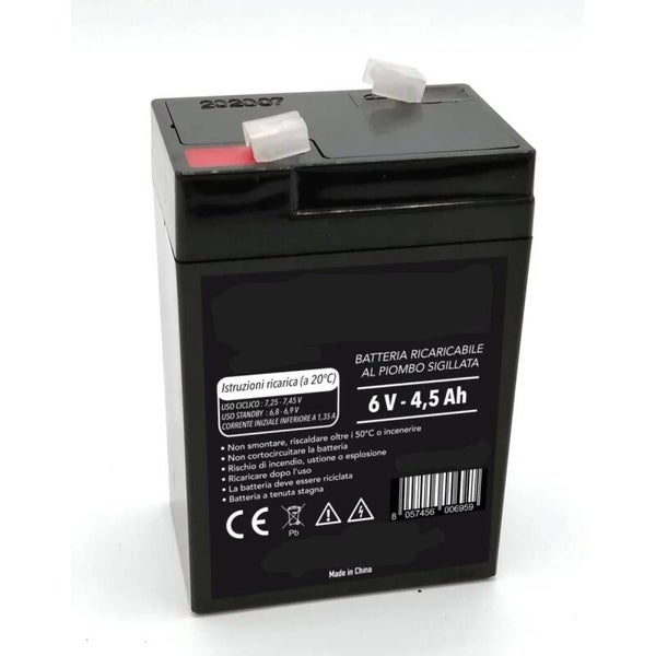 CD - BATTERIA AL PIOMBO 6V-4,5AH