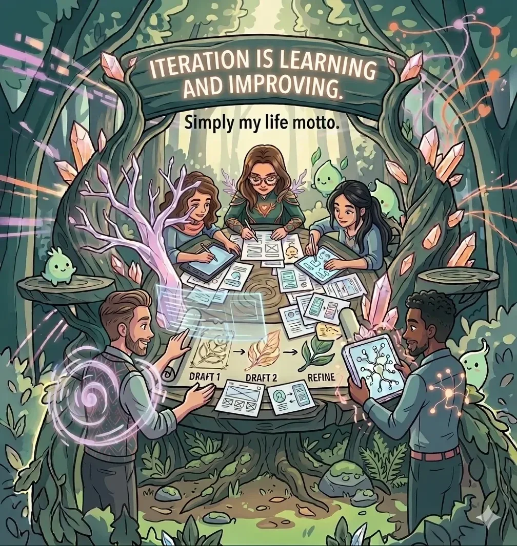 Visual representation of Lara AMMEL's team work and iteration skills.