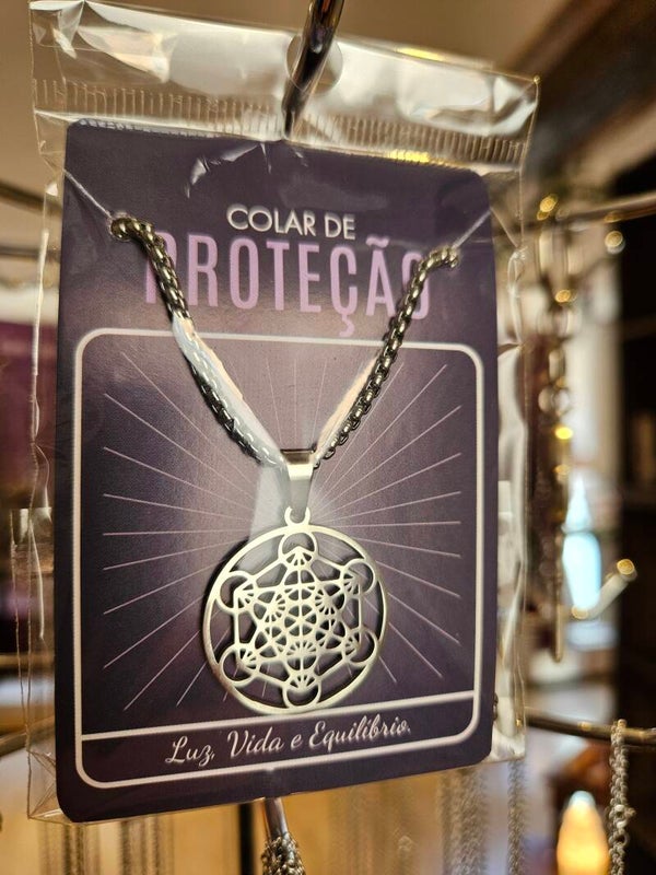 Collier Triquetra/Pentagramme/metatron