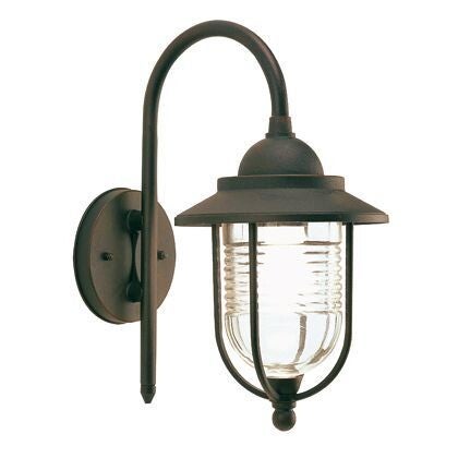 Lanterna Pressofusione d'alluminio finitura  Ruggine + diffusore PMMA