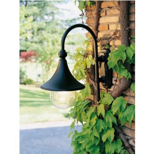 Lanterna Pressofusione d'alluminio finitura Nero o Ruggine + diffusore PMMA