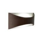 Applique in pressofusione di alluminio diffusore in termoplastico led integrato