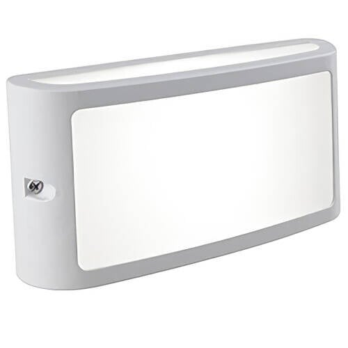 Applique Alluminio Pressofuso Diffusore Termoplastico Opalino Led integrato Sostituibile 10W