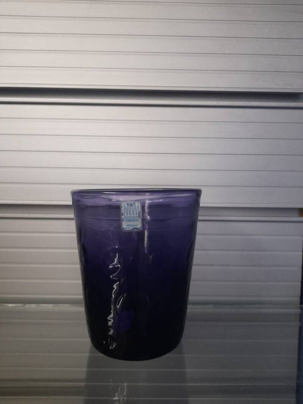 Set 6 Bicchieri Pasta di vetro finitura Viola