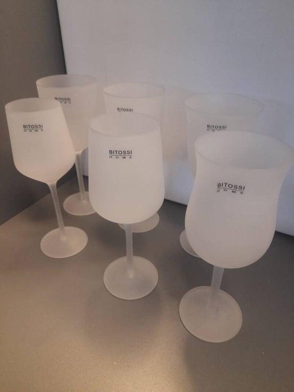 Set 6 Calici Cristallo Bianco Satinato