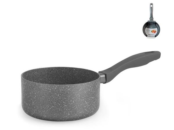 CASSERUOLINO 1 MANICO DIAM. 16 STONE GREY  INDUZIONE