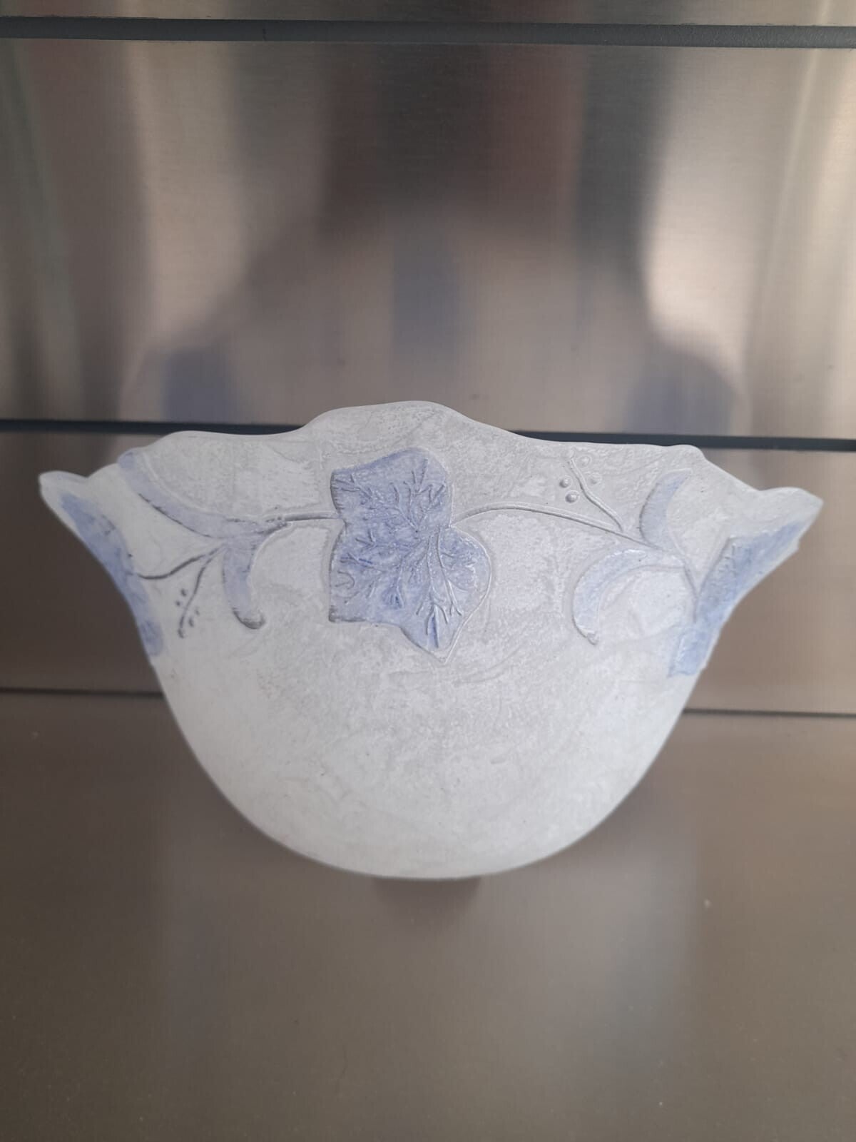 Vetro Ricambio applique a vaschetta decoro Edera Blu