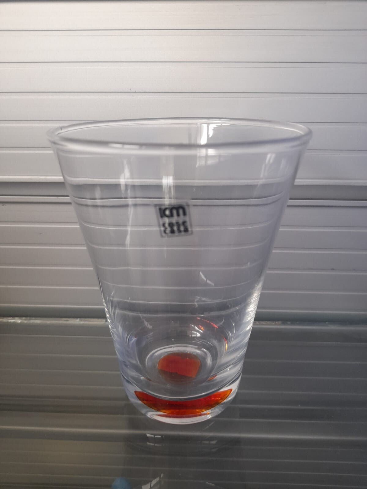 Set 6 Bicchieri Acqua Cristallo particolare Rosso