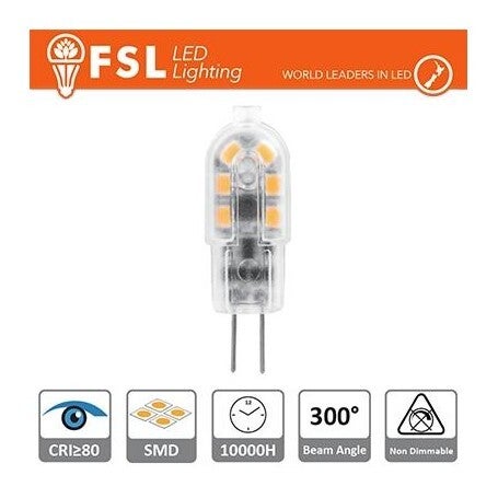 Lampadina Led FSL G4 1.5W 4000K 120LM 300º  DC-12V