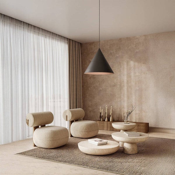 Sospensione Iconic Perenz diametro 40cm finitura terracotta