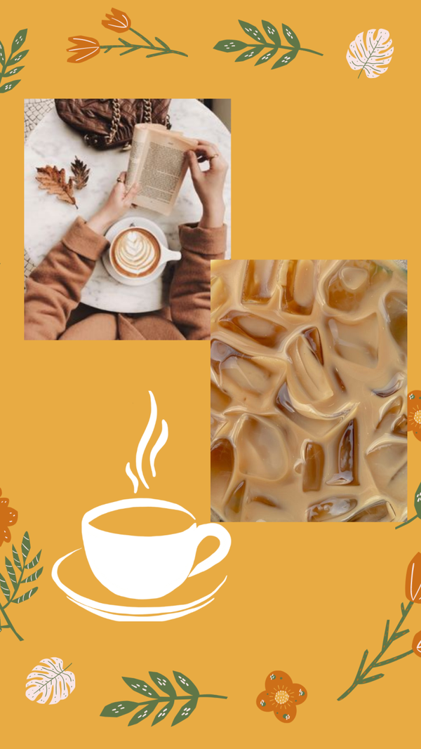 Coffee fall phone wallpaper