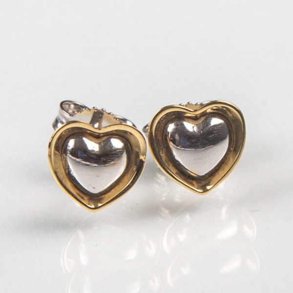 Haartjes Oorstekers Wit en Geel Goud