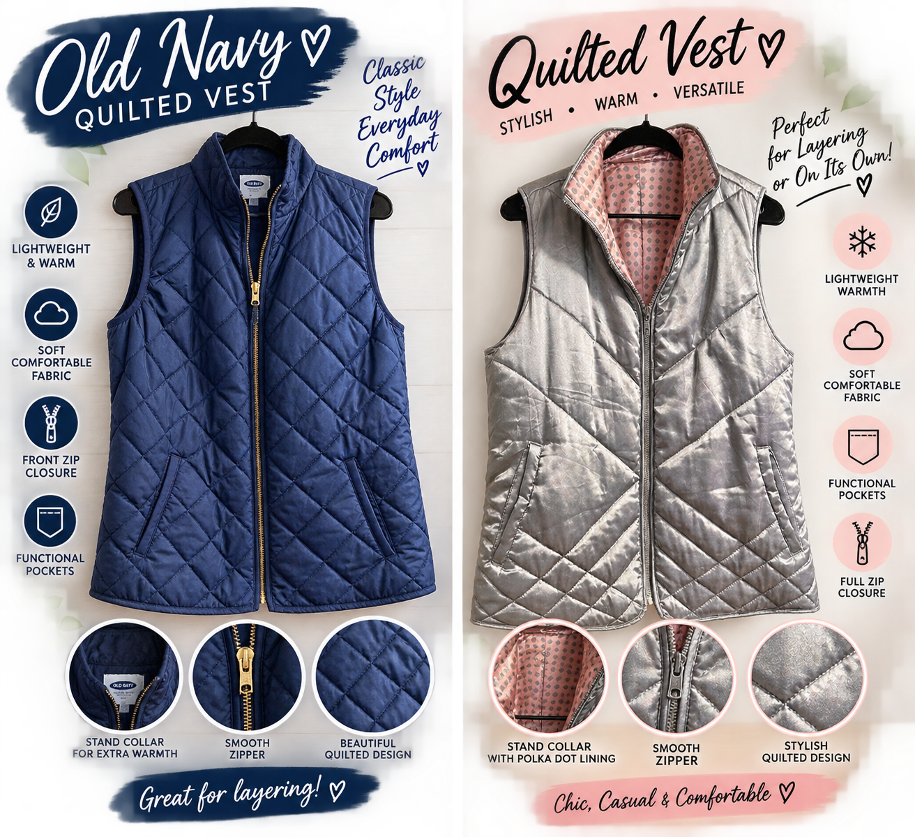 Women's Quilted Vests