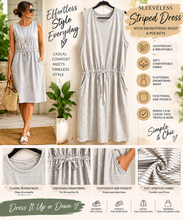 Striped Member's Mark Tank Dress