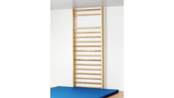 Sprossenwand,  HxB 230x100 cm, ovale Sprossen, montiert