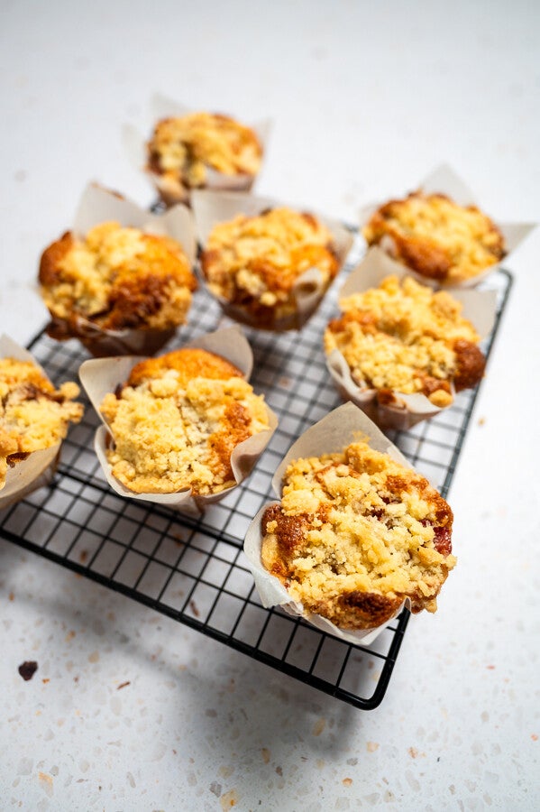 Appel kruimel Cup Cake.  8 Stuks