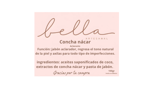 Jabón concha nacar