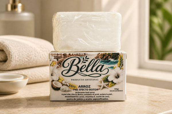 Jabón de arroz piel efecto botox