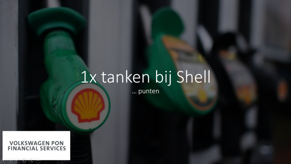 1x gratis tanken bij shell