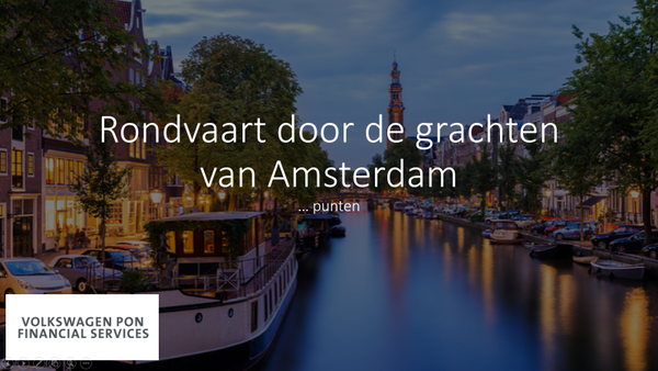 Rondvaart in de grachten van Amsterdam