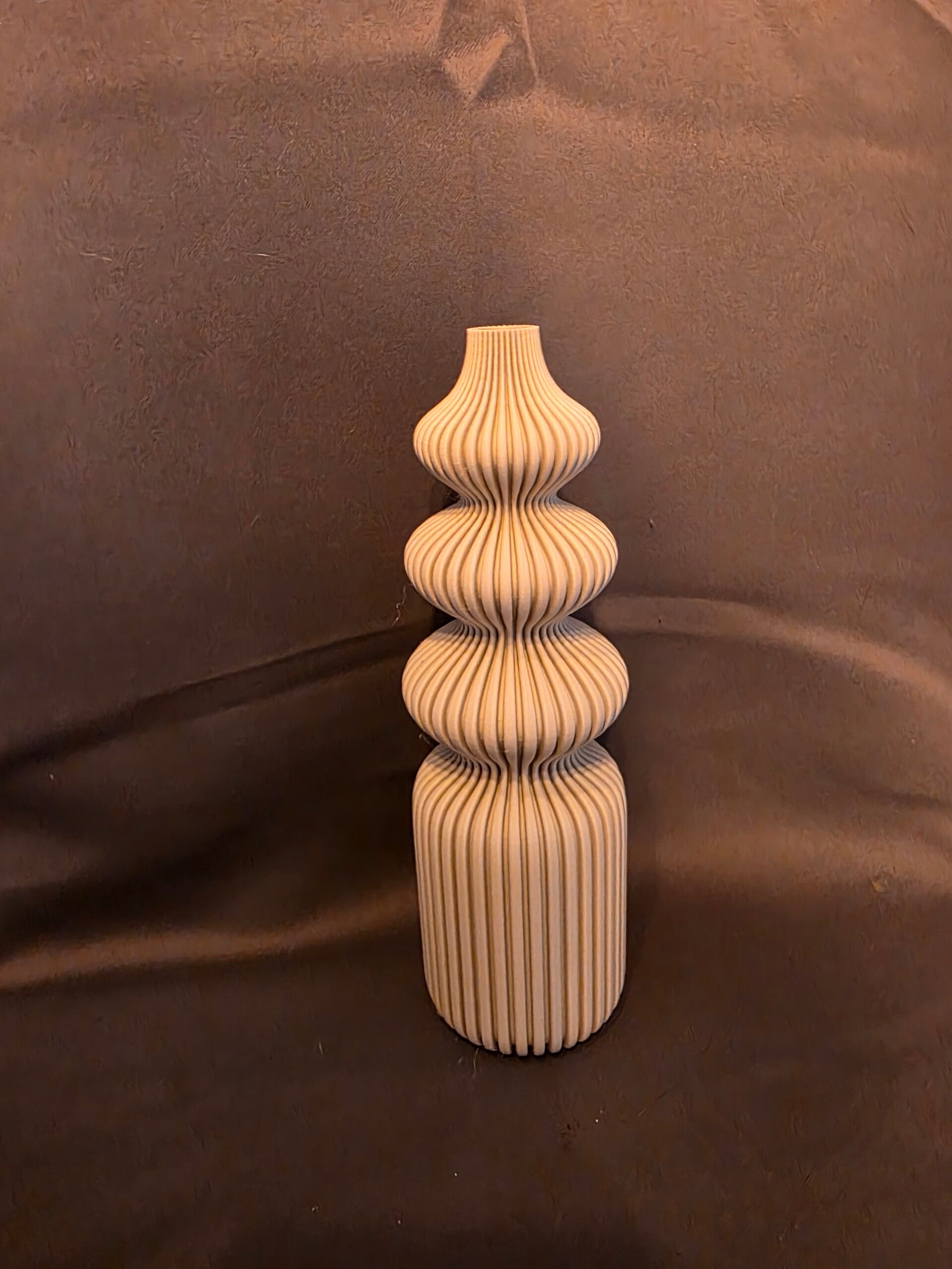 Japandi Nordic vaas ribbed