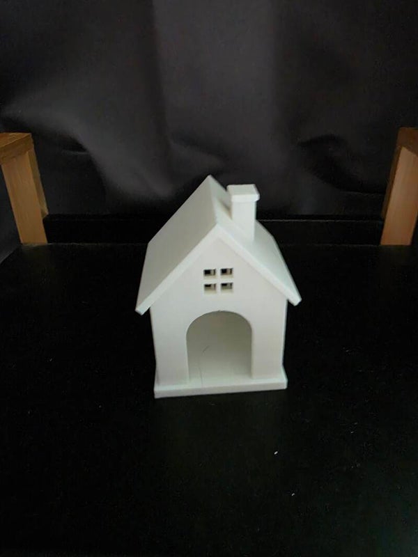 Sfeervol 3D-Geprint Kersthuisje met LED