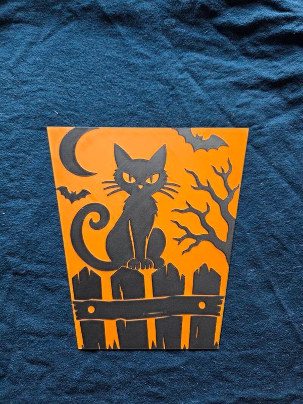 Plaat halloween lantaarn
