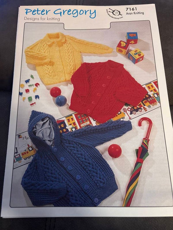 Peter Gregory Aran knitting pattern 7161