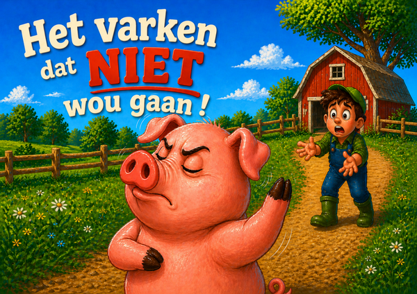 Kinderboek: Het varken dat NIET wou gaan!