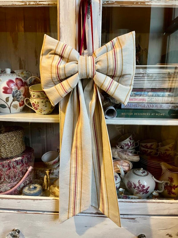 Handmade Striped Bow