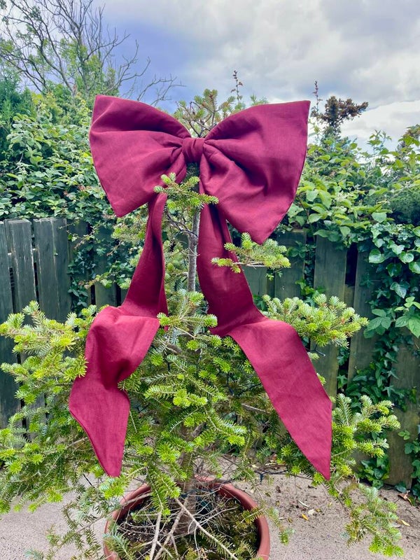 Handmade Luxury Linen Bow
