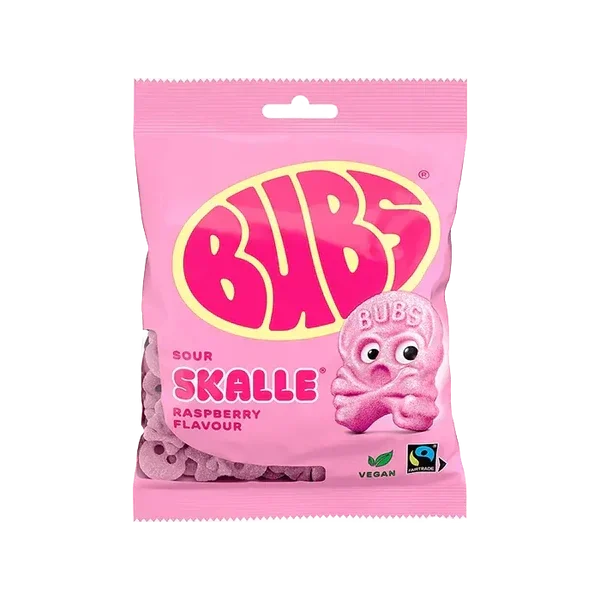 Bubs Sour Raspberry Swedish Candy