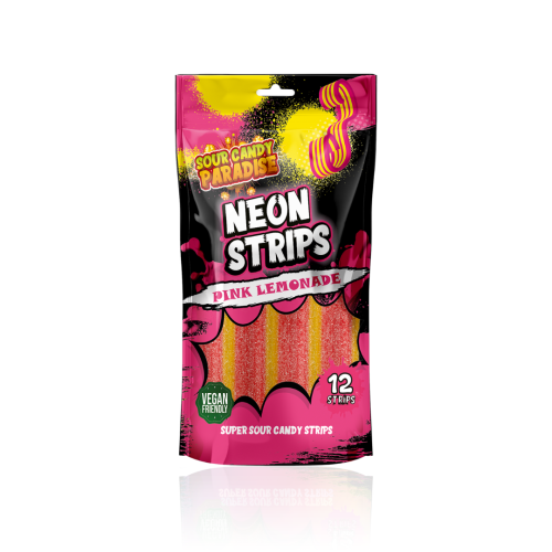 Candy Paradise Neon Strips Pink Lemonade