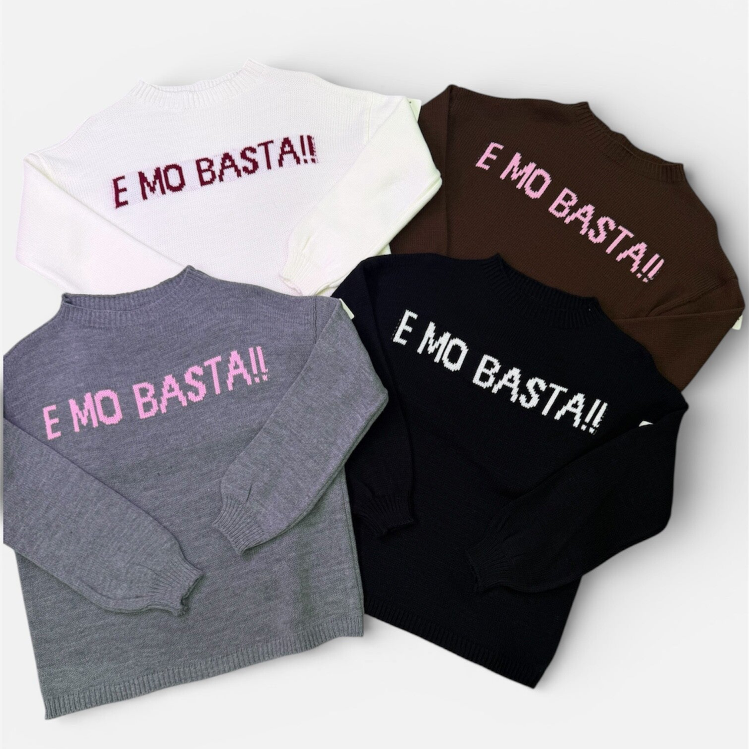 Maglioncino “ E MO BASTA!!”