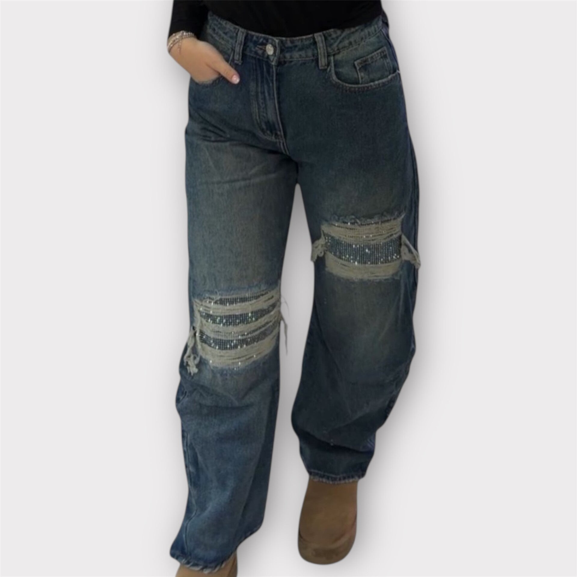 Jeans “Balloon Destroyed”