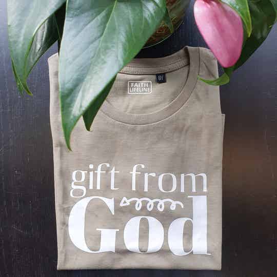 Gift From God | Khaki Organic Shirt | 8 Years