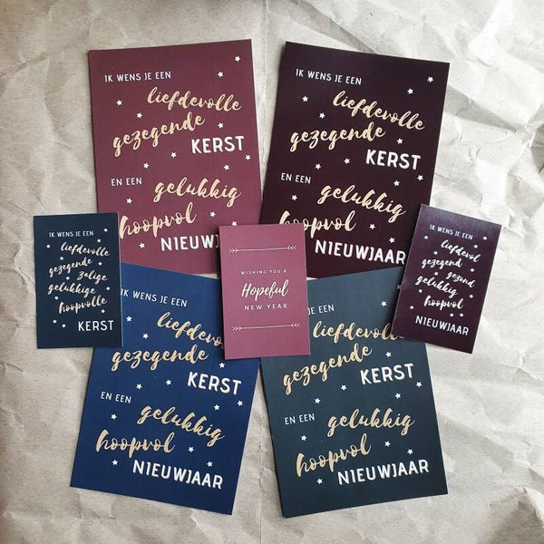 Kerst / Feestdagenkaart A6+Mini Set // Christmas