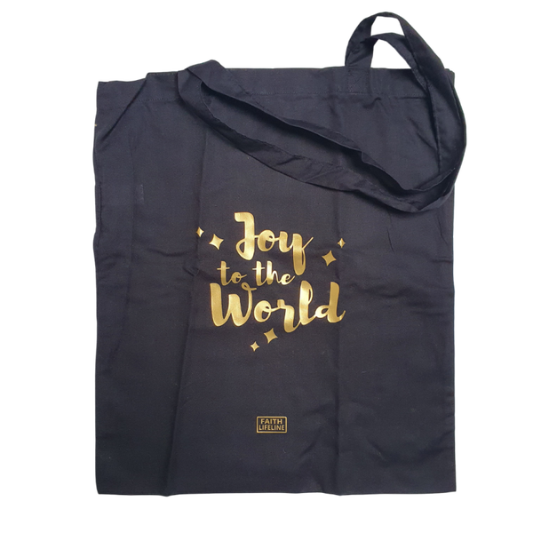 Joy To The World | Gold | Zwart Bio Katoen // Organic Black
