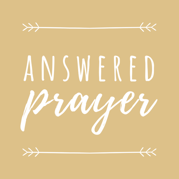 Answered Prayer // 10 x 10 cm