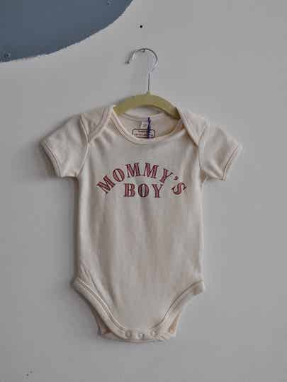 Mommy's Boy | Ecru Romper | 62