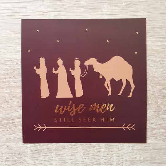 Wise Men Still Seek Him // Christmas // 13x13cm